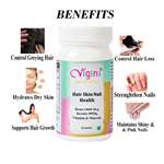 Vigini Biotin 10000mcg Keratin Hair Regrowth Growth Thinning Vitalizer Damage Repair Nails Caps
